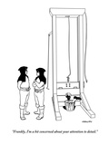 "Frankly, I'm a bit concerned about your attention to detail." - New Yorker Cartoon Premium Giclee Print by Alex Gregory