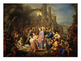 The Raising of Lazarus Reproduction procédé giclée par Frans Christoph Janneck