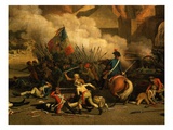 Attack on the Tuileries Palace, Paris, France, 10 August 1792 During French Revolution Giclee Print by Jacques Bertaux