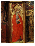 Saint, from Altarpiece, Montepulciano Cathedral, Italy (Detail) Giclée-tryk af Taddeo di Bartolo