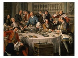 Le Déjeuner D'Huîtres (Oyster Dinner) 1735 (Detail) Giclee Print by Jean Francois de Troy