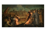 Destruction of the Walls of Jericho Giclee Print by Jacopo Palma the Younger