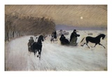 Sledge Ride, 1883 Giclee Print by Giuseppe De Nittis