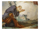 Abraham Praying, from Apparition of the Angels to Abraham, Fresco, 1726-28 (Detail) Giclee Print by Giambattista Tiepolo