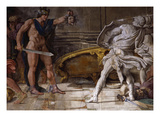 Perseus Holding Up Head of the Gorgon Medusa, from Loves of the Gods Frescos Giclée-tryk af Annibale Carracci Perseus Holding Up Head of the Gorgon Medusa, from Loves of the Gods Frescos Giclée-tryk af Annibale Carracci