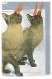 Lazer Cats Serigrafie von  Print Mafia