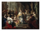 The Idolatry of Solomon Giclée-tryk af Sebastiano Conca The Idolatry of Solomon Giclée-tryk af Sebastiano Conca