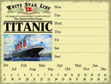 Titanic Calendar Plaque en métal
