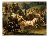 Games in Honour of Funeral of Patroclus - Book 23 of Iliad (Epic Poem by Homer) (Detail) Giclee Print by Carle Vernet