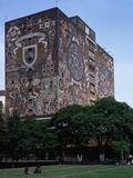 Central Library with 1950-55 External Frescos, Mexico City, Mexico, Central America Photographic Print by Juan O'Gorman