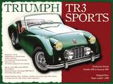 Triumph TR3 Tin Sign
