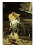 The Washerwoman (La Lavandière), 1860 (Rf 2051) Giclee Print by Paul Camille Guigou