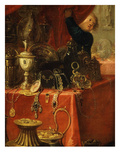 Treasure, from Xerxes (Ahasuerus), King of Persia, Showing His Treasure to Mordecai Giclée-Druck von Claude Vignon
