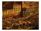Standard Bearers, from Procession of Contrade for the Palio of 18 and 19 August 1818 Giclee Print by Francesco Nenci