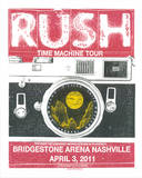 Rush Nashville Serigrafía por Print Mafia