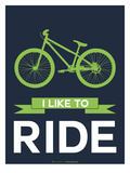 I Like to Ride 4 Print by  NaxArt