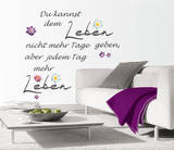 Tag Voller Leben Wall Decal by Andrea Haase