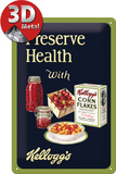 Kellogg's Preserve Health Plaque en métal