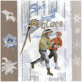 Sur La Glace Print by Lizie Unknown