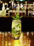 A Glass of Mojito on a Bar Photographic Print by Frank Wieder