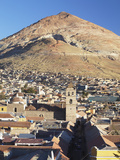View of Potosi (UNESCO World Heritage Site) with Cerro Rico in Backgound, Bolivia Photographic Print by Ian Trower