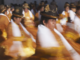 Women Dancing in Festival, Sucre (UNESCO World Heritage Site), Bolivia Photographic Print by Ian Trower