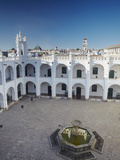 Courtyard of Convento De San Felipe Neri, Sucre (UNESCO World Heritage Site), Bolivia Photographic Print by Ian Trower