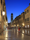 Old Town in the Evening, Stradun, Dubrovnik, Dalmatia, Croatia Photographic Print by Ivan Vdovin