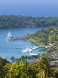 Elevated View over Port Antonio and Navy Island, Portland Parish, Jamaica, Caribbean Photographic Print by Doug Pearson