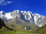 Shkhara Peak (5068 m), Ushghuli Community, Upper Svanetia, Georgia Photographic Print by Ivan Vdovin
