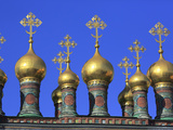 Cupolas of the Upper Saviour Cathedral (17th Century), Moscow Kremlin, Moscow, Russia Photographic Print by Ivan Vdovin