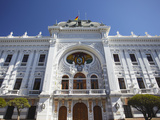 Gobierno Nacional (National Government) Building in Plaza 25 De Mayo, Sucre , Bolivia Photographic Print by Ian Trower