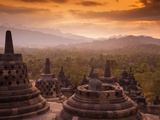 Indonesia, Java, Magelang, Borobudur Temple Photographic Print by Jane Sweeney
