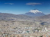View of Mount Illamani and La Paz, Bolivia Photographic Print by Ian Trower