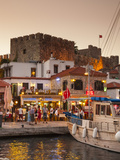 Restaurants, Marmaris, Datcha Peninsula, Turkey Photographic Print by Neil Farrin