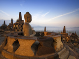 Indonesia, Java, Magelang, Borobudur Temple Photographic Print by Jane Sweeney