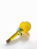 A Bottle of Olive Oil Laying on its Side Photographic Print by Bodo A. Schieren
