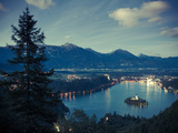 Slovenia, Bled, Lake Bled and Julian Alps Photographic Print by Michele Falzone