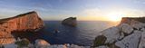 Italy, Sardinia, Sassari District, Alghero, Capo Caccia, Characteristic White Cliffs of Capo Caccia Photographic Print by Francesco Iacobelli