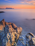Italy, Sardinia, Olbia-Tempio District, Budoni, Coastline and Tavolara Island Photographic Print by Francesco Iacobelli