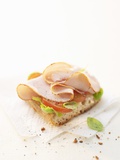 Smoked Chicken Breast on Baguette Photographic Print by Marc O. Finley