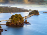 Dominican Republic, Eastern Peninsula De Samana, Semana, View of Harbour and Los Puentes - Famous B Photographic Print by Jane Sweeney