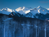 USA, Colorado, Telluride, San Miguel Mountains in Winter Photographic Print by Walter Bibikow