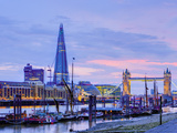 UK, England, London, River Thames, the Shard and Tower Bridge Fotografie-Druck von Alan Copson