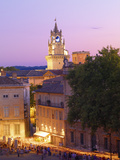 France, Provence, Avignon, Procession in Place De Palais with Town Hall Photographic Print by Shaun Egan