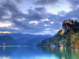 Slovenia, Bled, Lake Bled and Castle Photographic Print by Michele Falzone