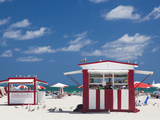 USA, Miami Beach, View of Miami Beach from the Beachwalk Photographic Print by Walter Bibikow
