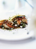 Pasta Filled with Seafood, Vegetables and Feta Photographic Print by Ian Garlick