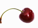 Cherry with Drops of Water Photographic Print by Dieter Heinemann