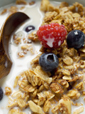 Crunchy Muesli with Berries and Milk Photographic Print